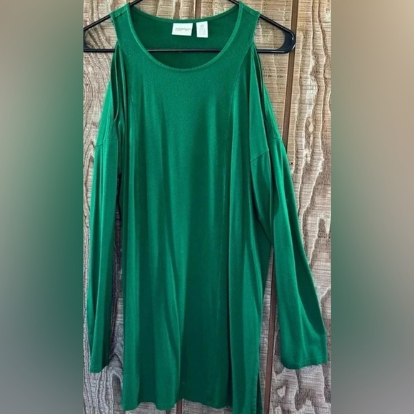 Open Shoulder Long Sleeve Top by Zynergy Sz 0 - Picture 1 of 4